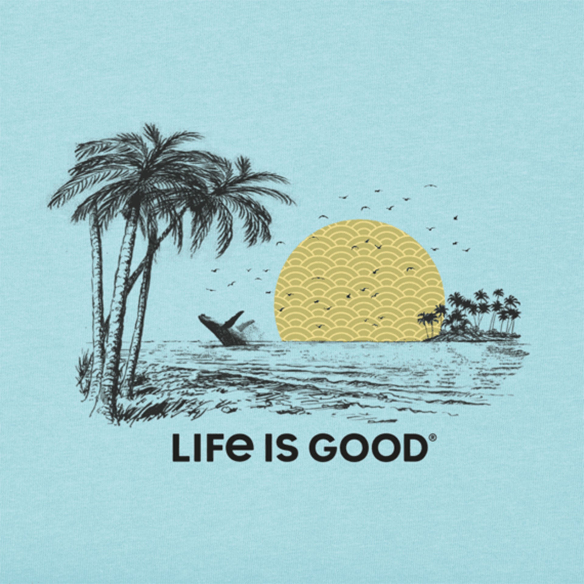 Life Is Good Beach Life Is Good Delray Beach SS Tee Blue XS