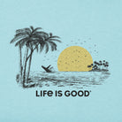 Life Is Good Beach Life Is Good Delray Beach SS Tee Blue L