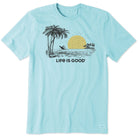 Life Is Good Beach Life Is Good Delray Beach SS Tee Blue XXL