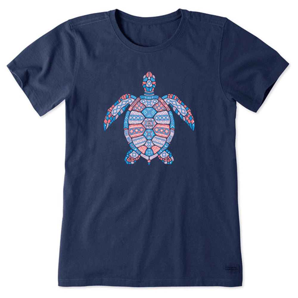 Life Is Good Tribal Sea Turtle Delray Beach SS Tee Beach XS