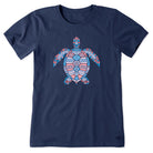 Life Is Good Tribal Sea Turtle Delray Beach SS Tee Beach XS