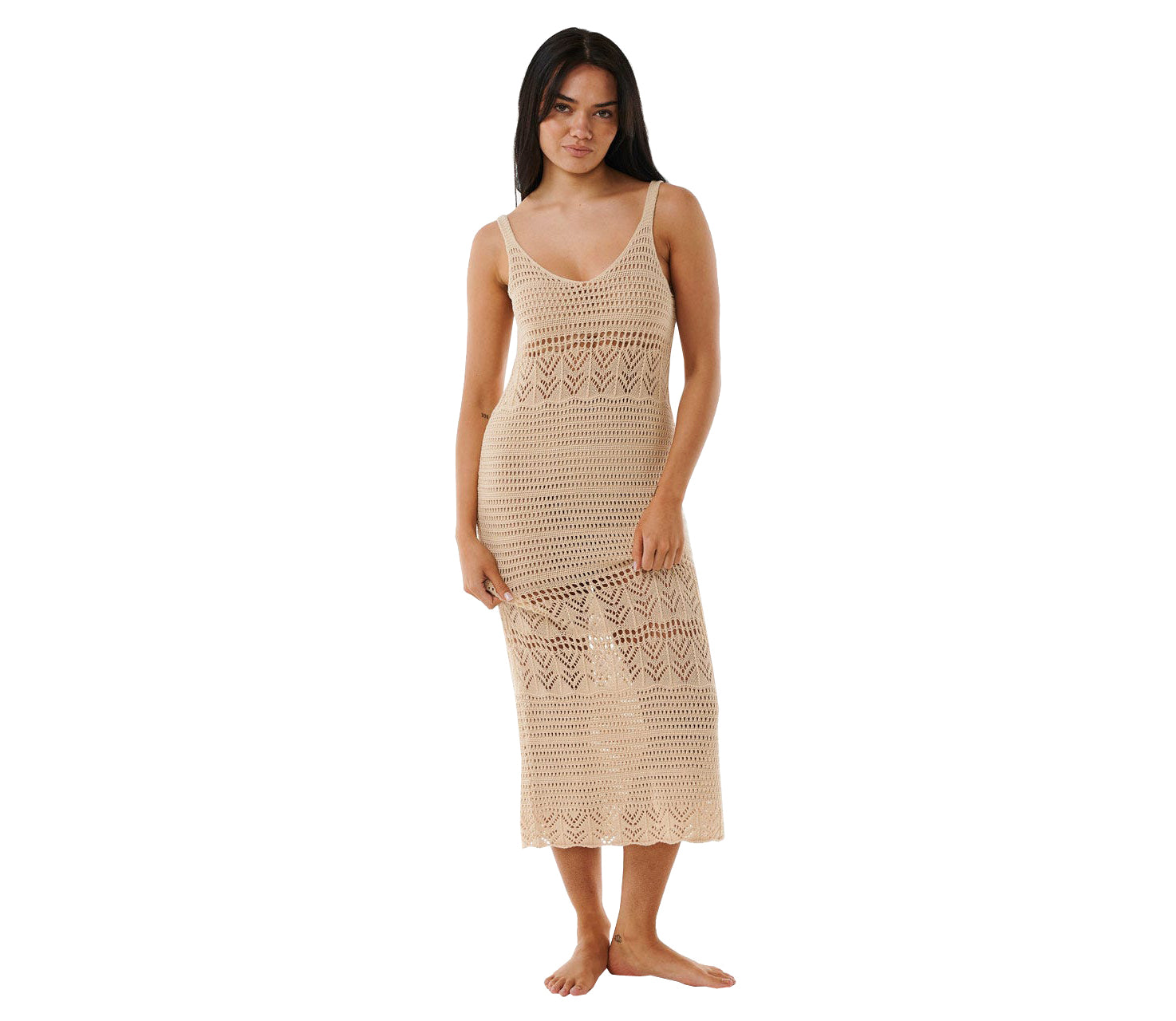 RIP CURL SEA OF DREAMS CROCHET MAXI 0031-NATURAL L
