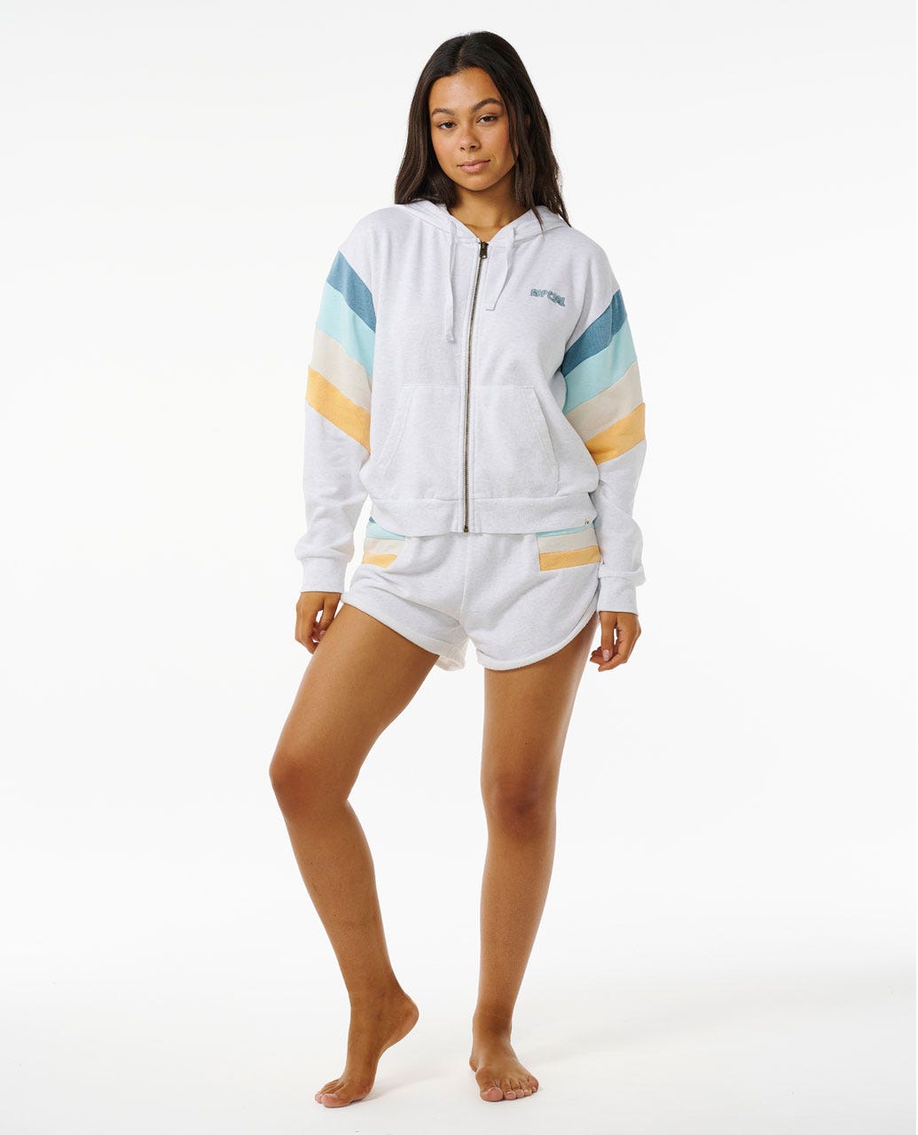 RIP CURL SURF REVIVAL FLEECE SHORT 0085-GREY MARLE S