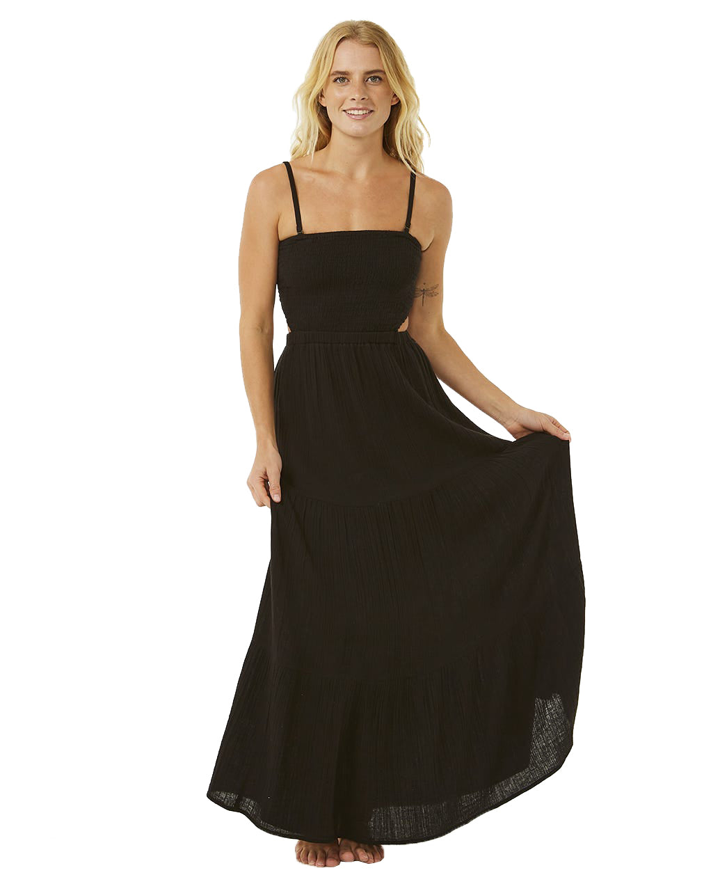 RIP CURL PREMIUM SURF MAXI DRESS 0090-BLACK S
