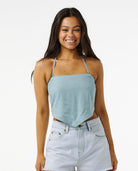 RIP CURL HIBISCUS HEAT HALTER NECK TOP 8962-MID BLUE 2XS