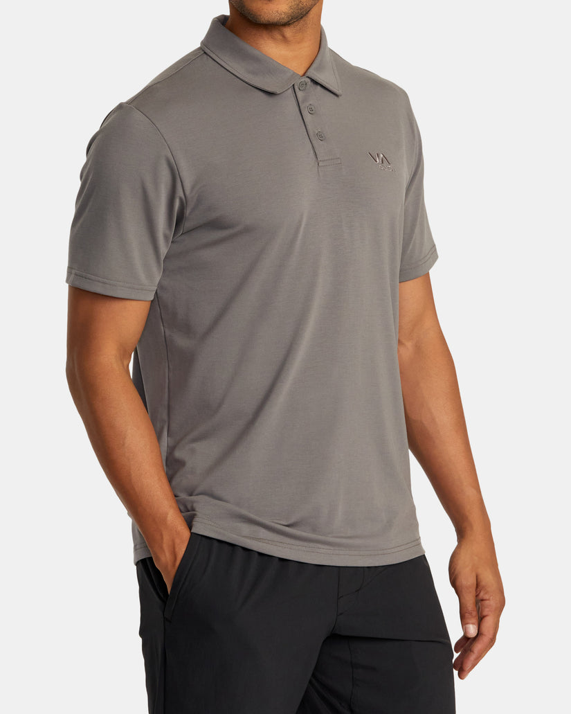 RVCA BALANCE POLO KTTP GRA-Graphite XXL