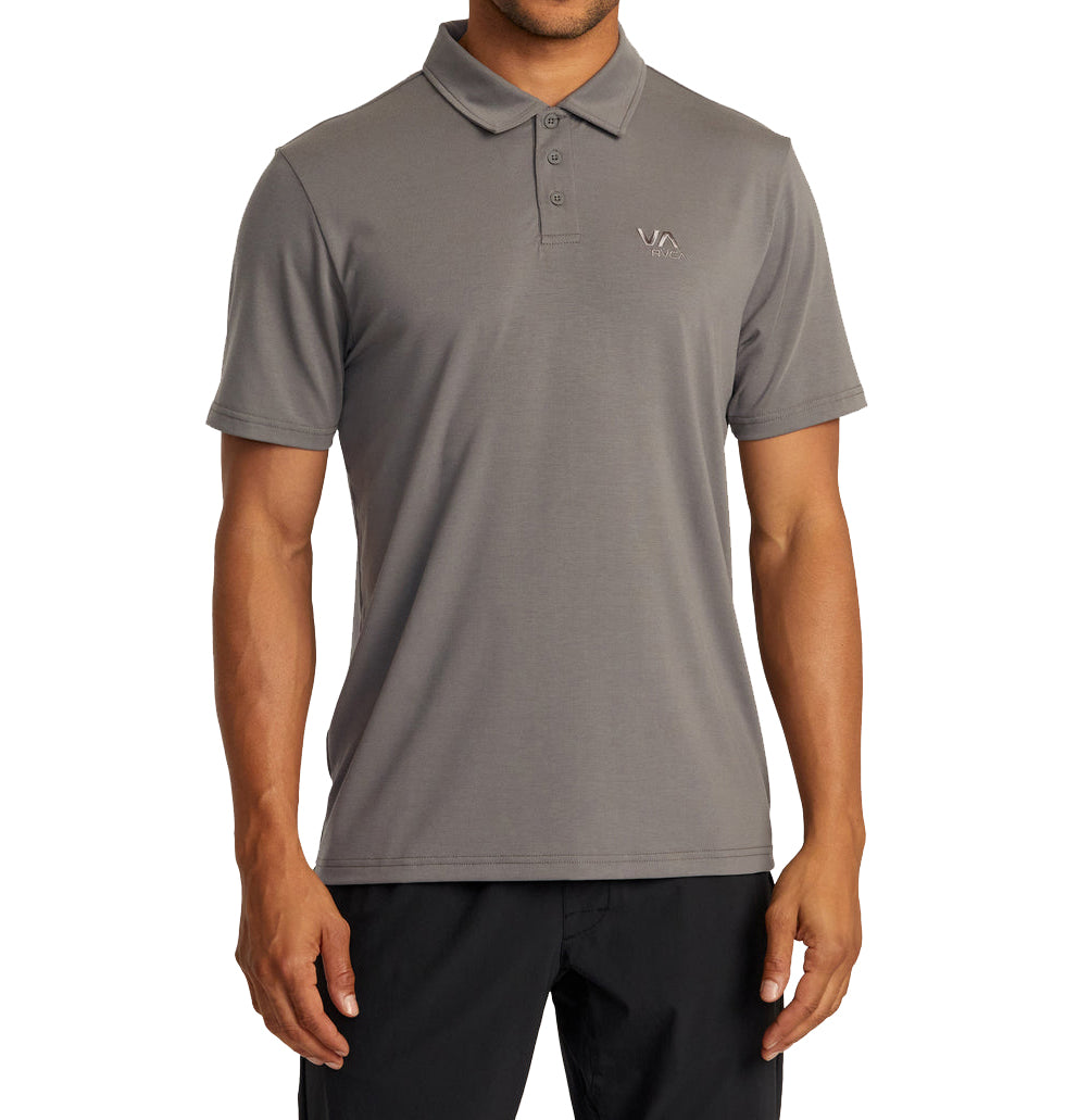 RVCA BALANCE POLO KTTP GRA-Graphite L