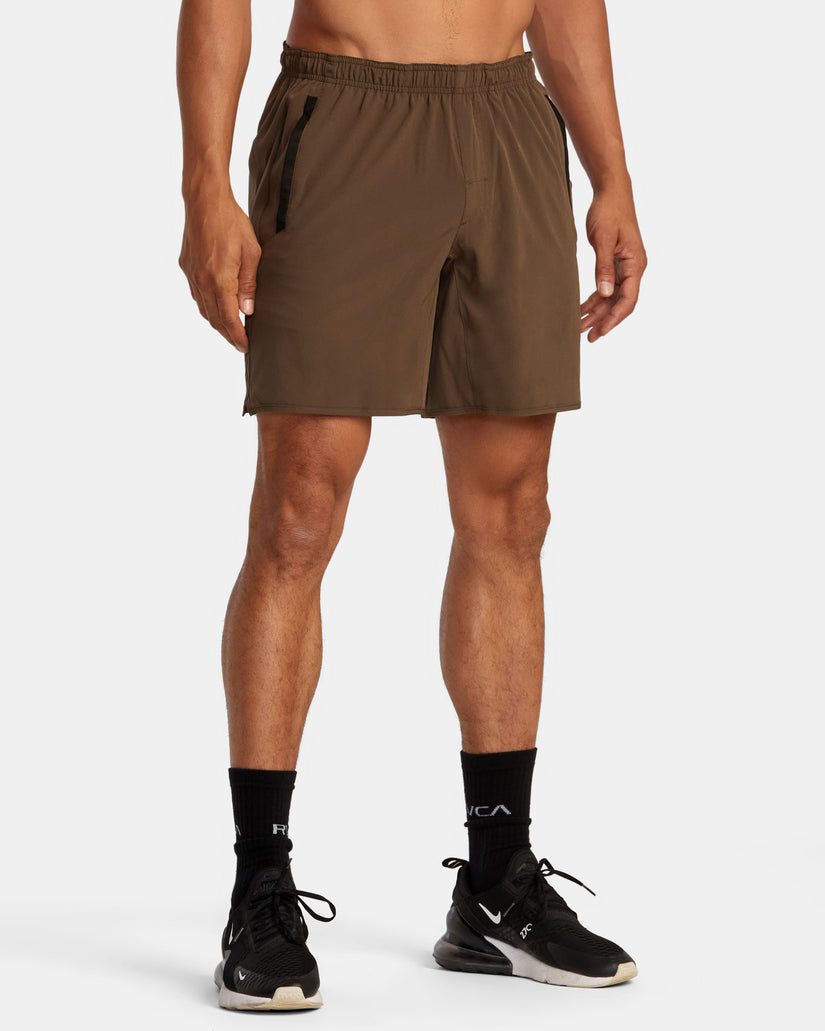 RVCA Yogger Stretch Short MOC-Mocha XL