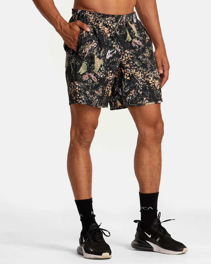 RVCA Yogger Stretch Short GRY8-REAL TREE L