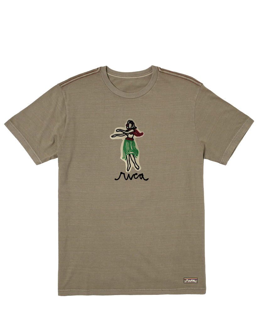 RVCA OBLOW HULA SS TEES ALO-Aloe M