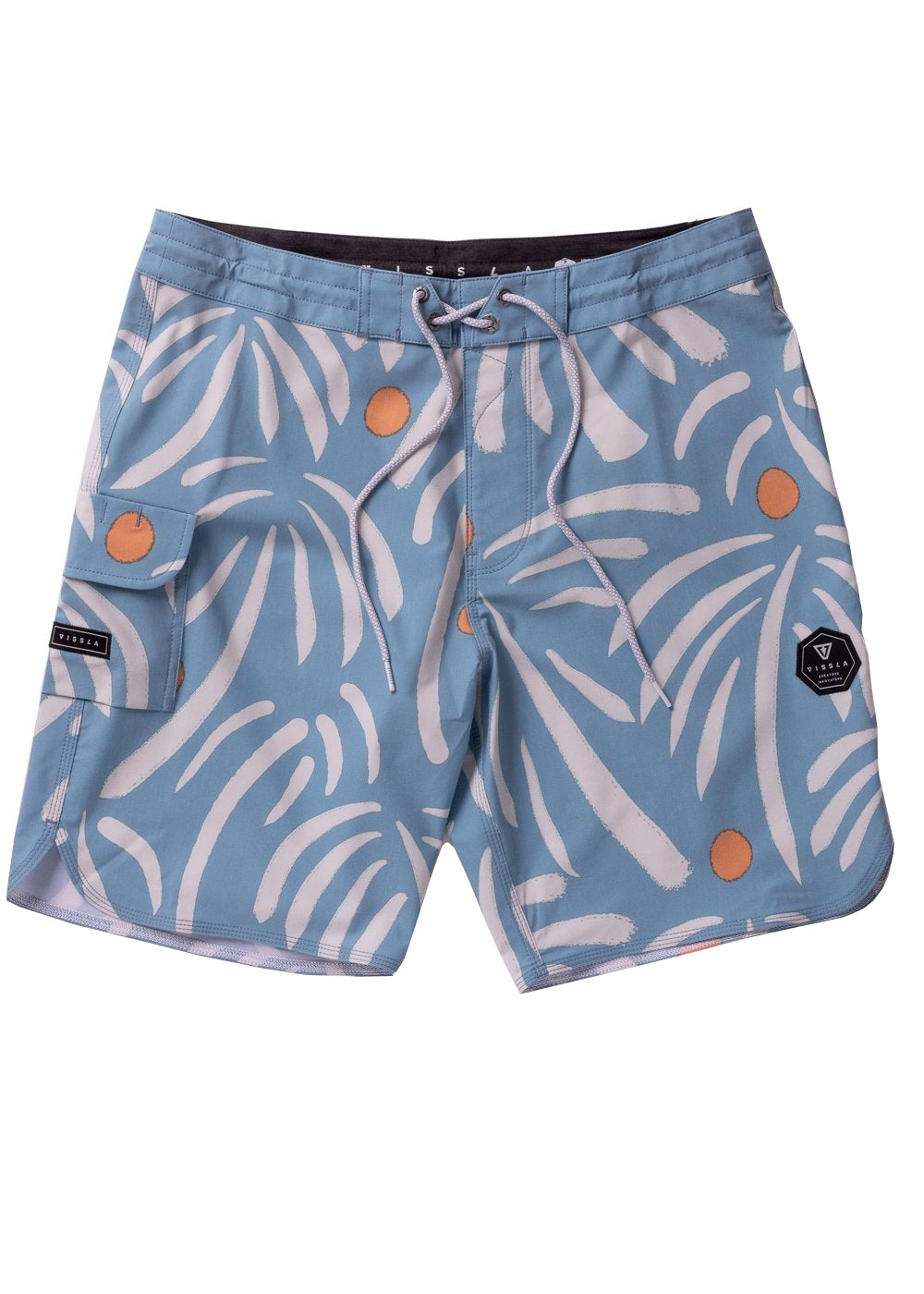 Vissla Primitive Palms 13" Kids Boardshort VBL-VINTAGE BLUE 4/S