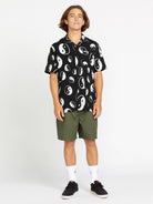 VOLCOM PURESTONE SS  BLK-BLACK M