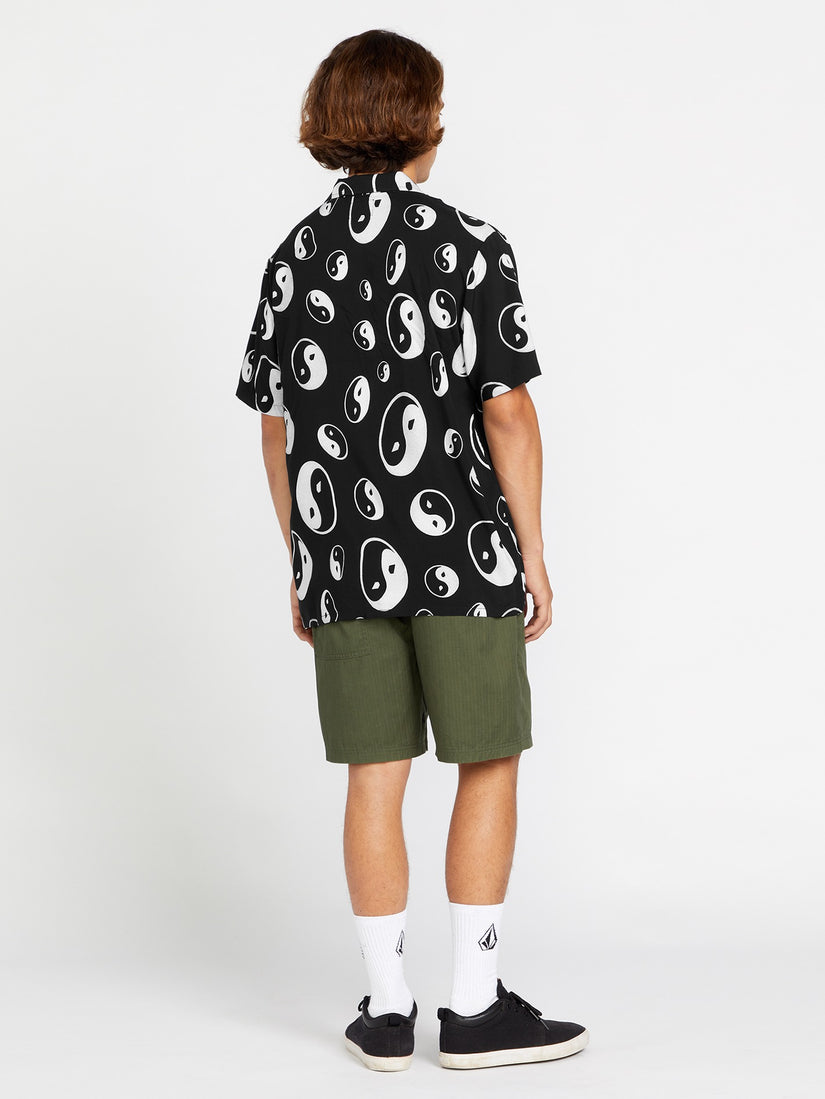 VOLCOM PURESTONE SS  BLK-BLACK XL