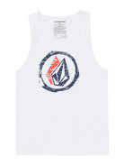 VOLCOM FOURTHER TANK WHT-WHITE S