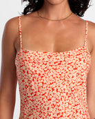 RVCA MACARTHUR DRESS NPM0-Orange XS/6