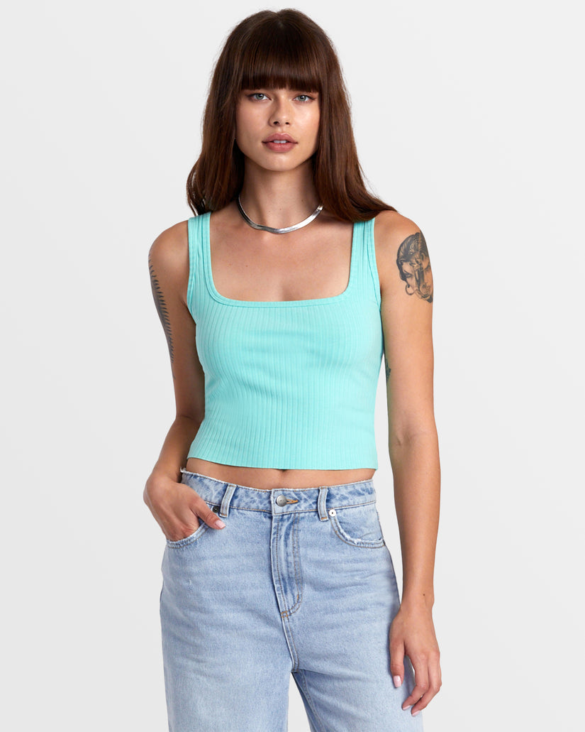 RVCA SLATE TANK WIDE RIB GDY0 S/8