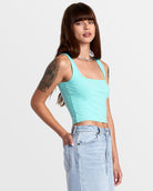 RVCA SLATE TANK WIDE RIB GDY0 S/8