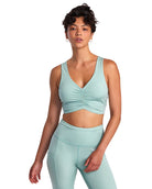 RVCA GATHERED FRONT MID SUPPORT BRA GHZ S/8
