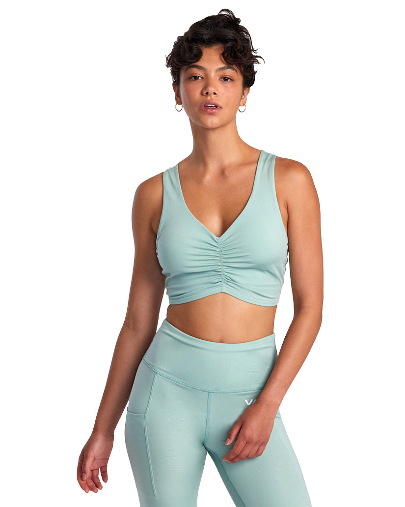 RVCA GATHERED FRONT MID SUPPORT BRA GHZ L/12