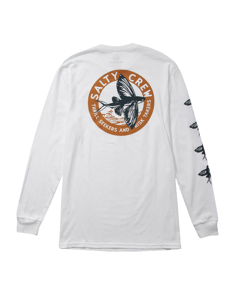 Salty Crew Fly By Classic LS Tee White XL