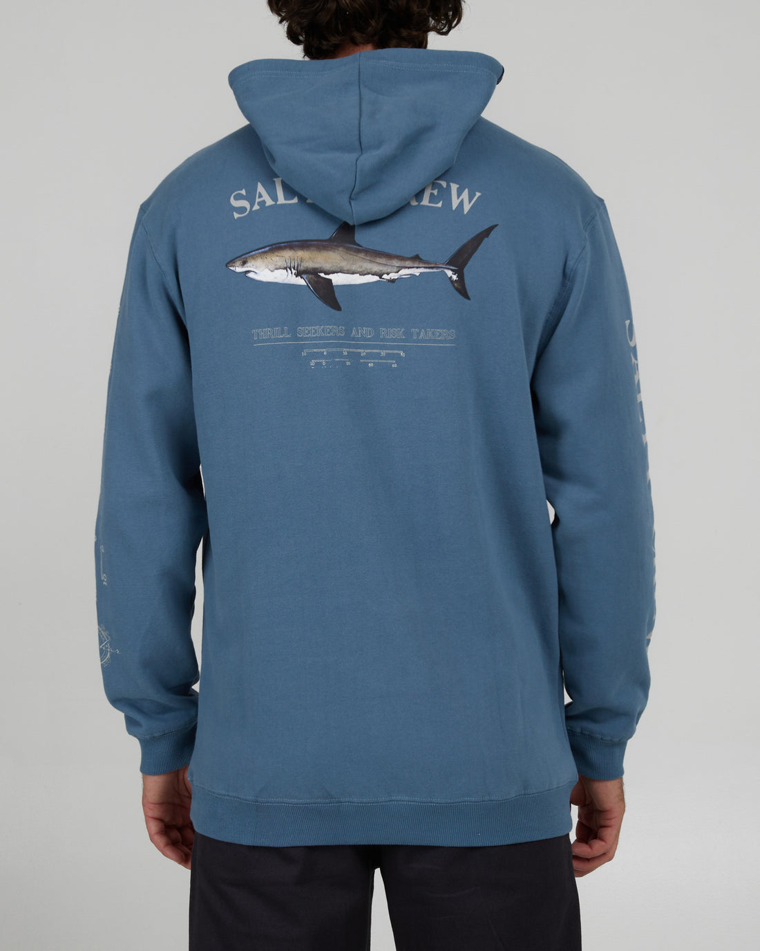 Salty Crew Bruce Hooded Fleece Slate XL