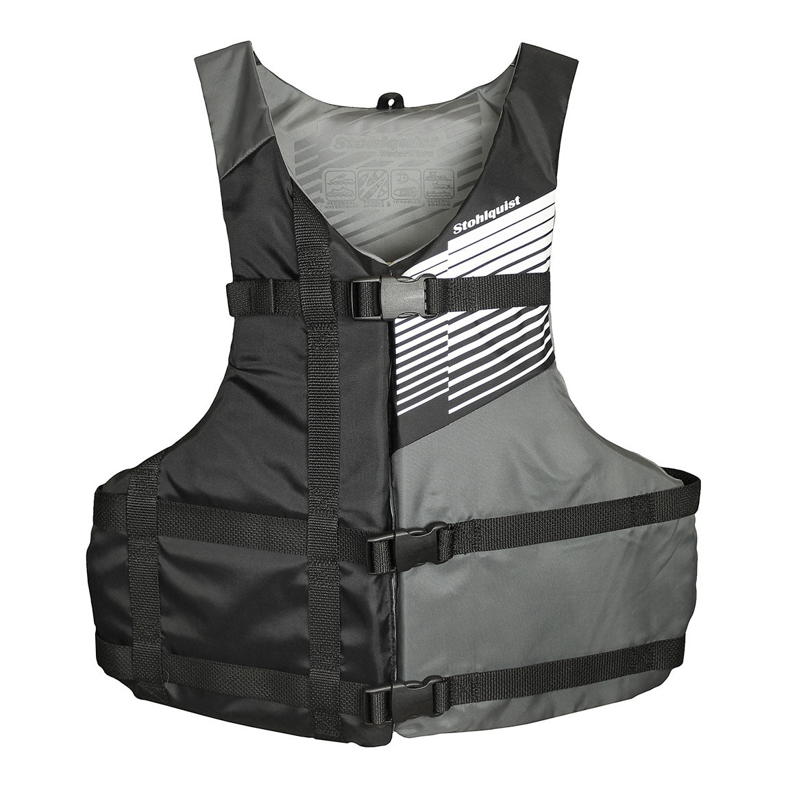 Stohlquist Oversized FIT PFD BLK GRY