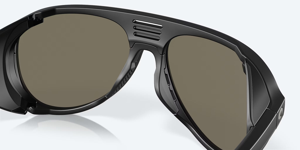 Costa Del Mar Grand Catalina Polarized Sunglasses MatteBlack BlueMirror 580G