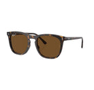 Ray-Ban 0RB2210 Polarized Sunglasses Havana Brown
