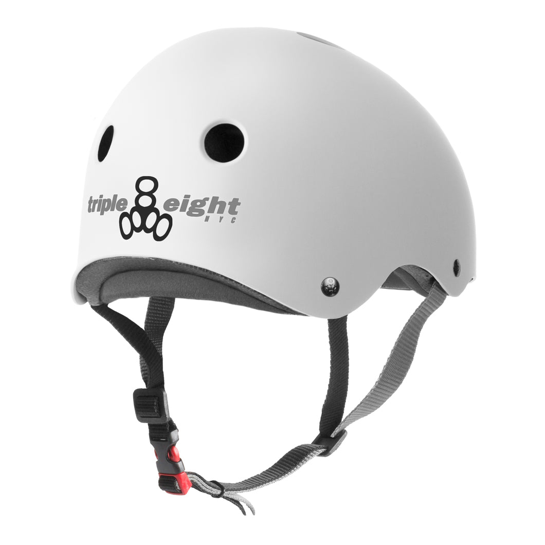 Triple 8 The Certified Sweatsaver Helmet White Matte S/M