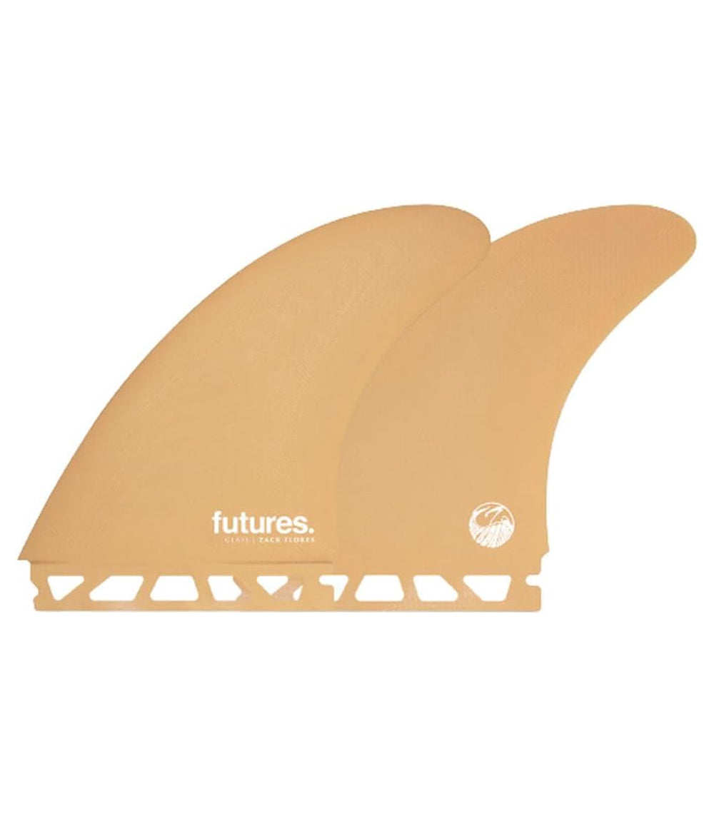 Futures Fins Zack Flores Fiberglass Twin Fin Set Orange