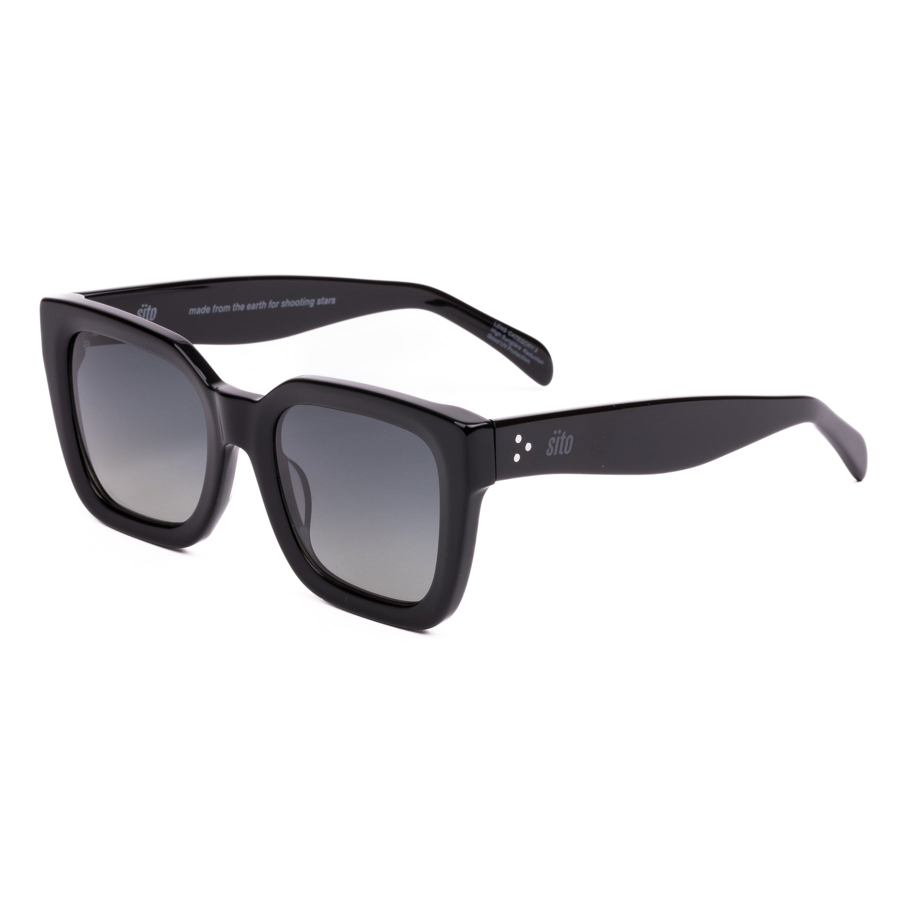 Sito Harlow Sunglasses Black Grey