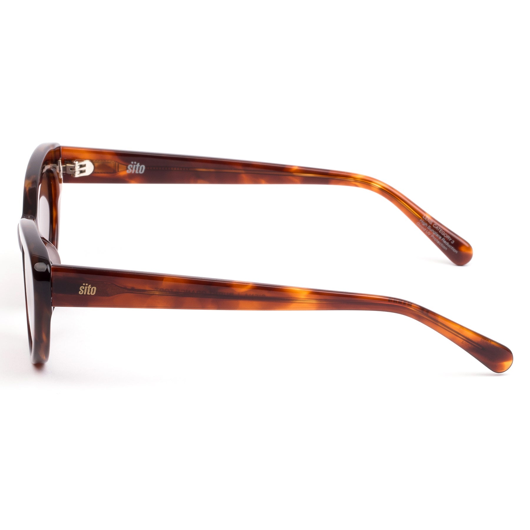 Sito Siena Sunglasses BurntOrangeTort Coffee