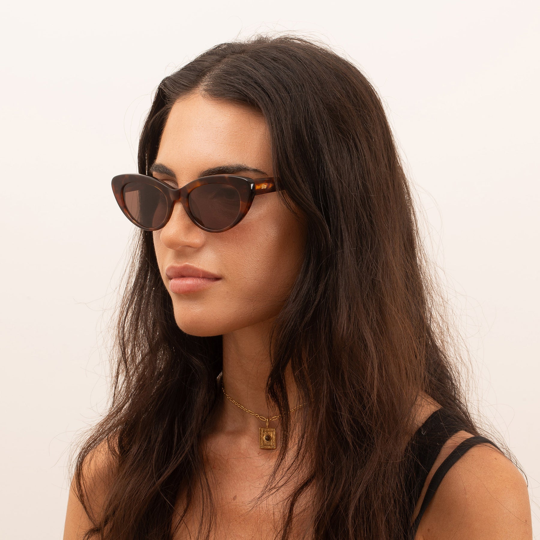 Sito Siena Sunglasses BurntOrangeTort Coffee