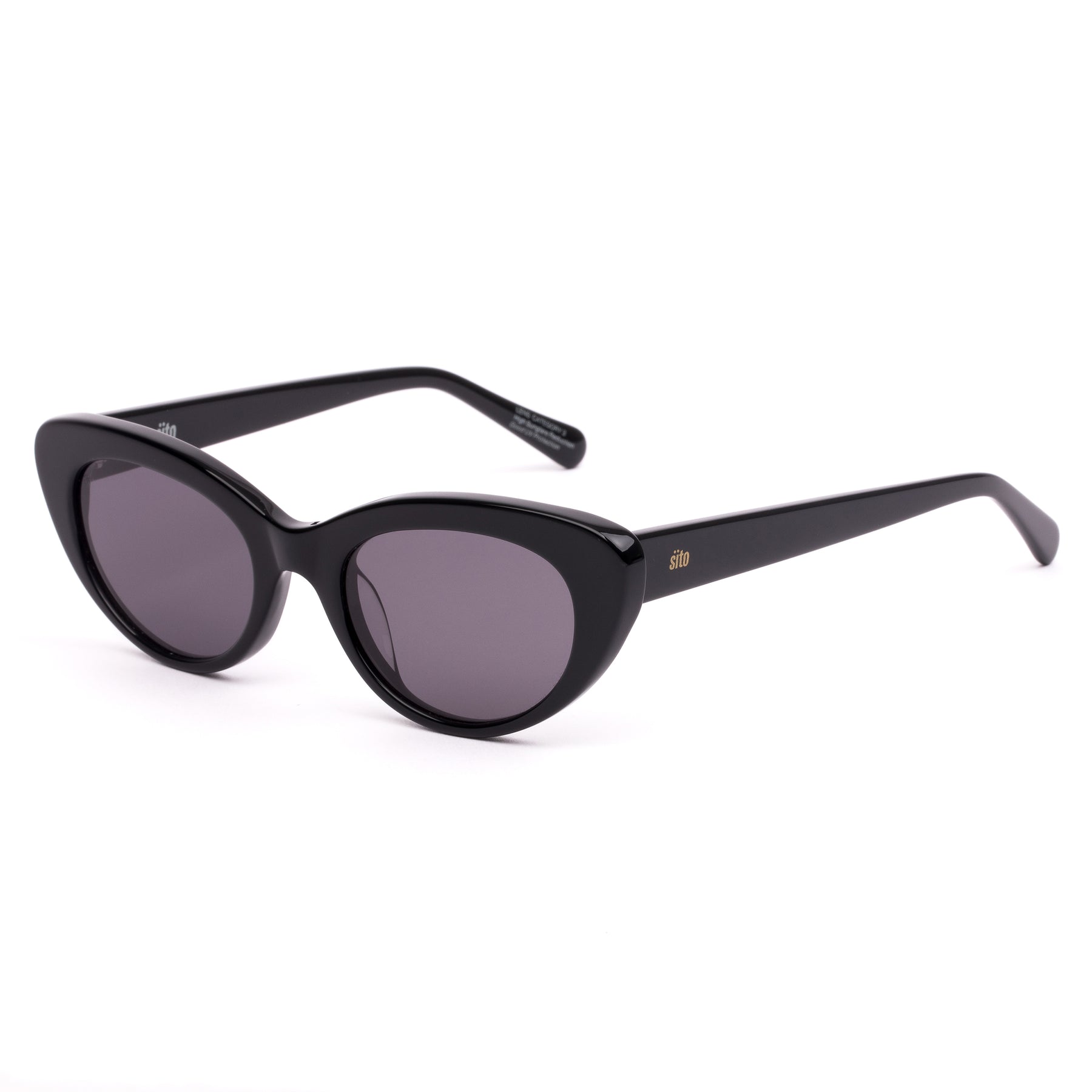 Sito Siena Sunglasses Black SmokeyGrey