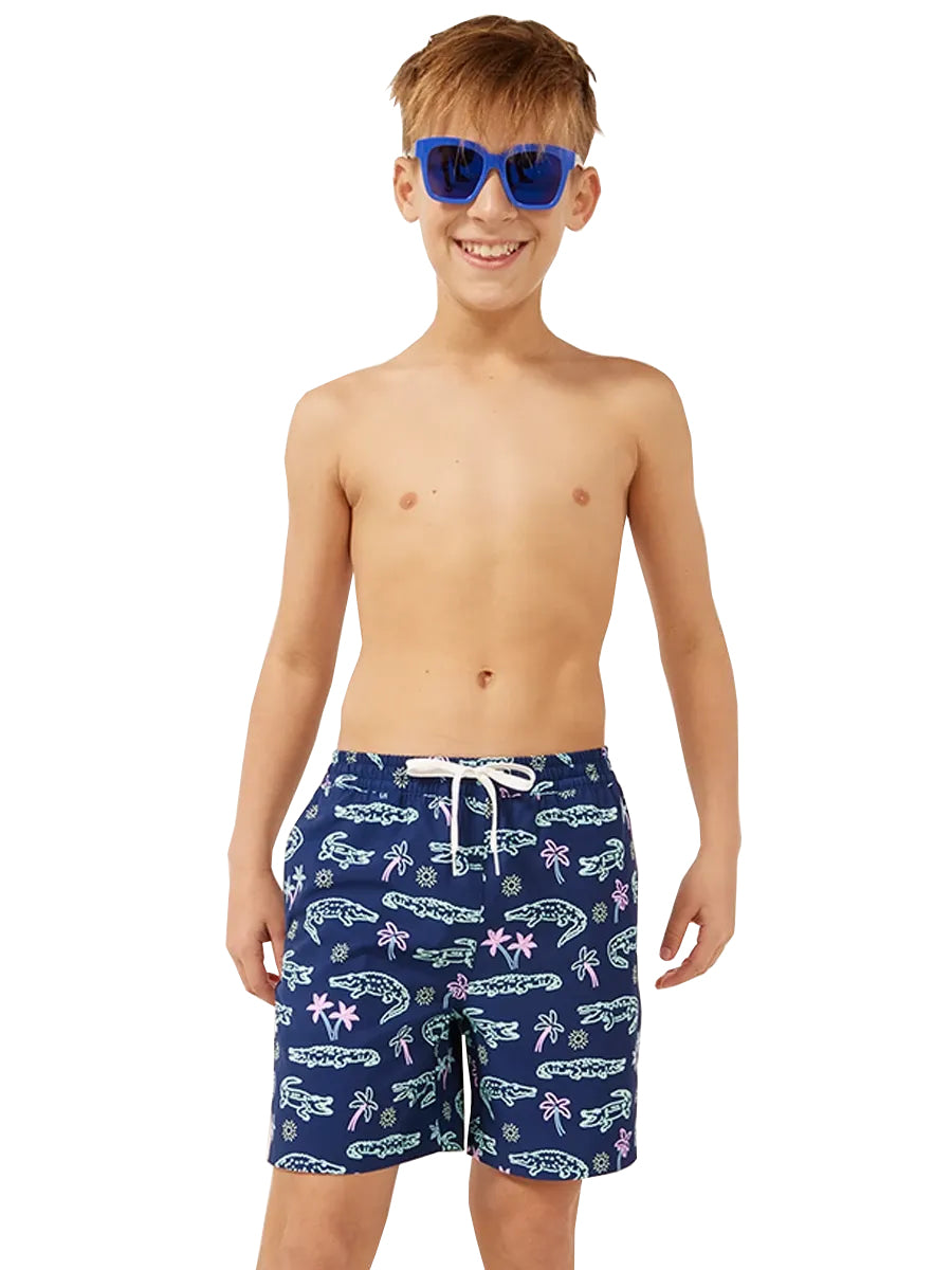 Chubbies Youth Classic Swim Trunks NeonGlades L