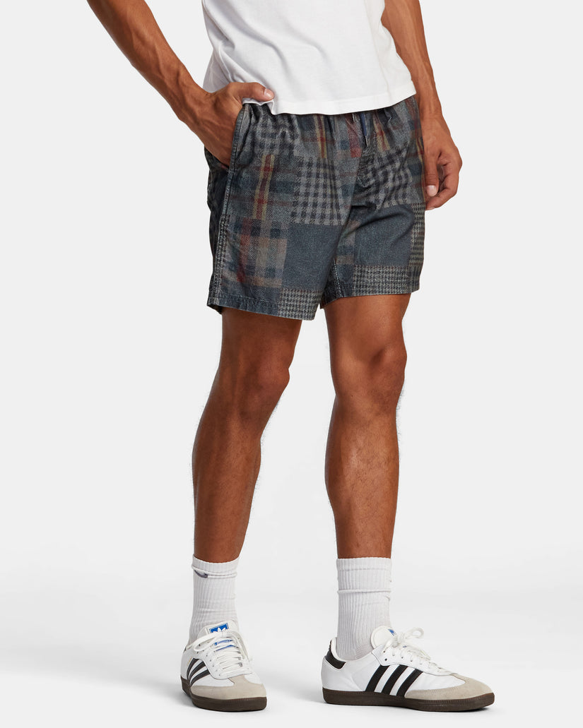 RVCA ESCAPE ELASTIC CORD SHORT II CRG8-PATCHWORK XL