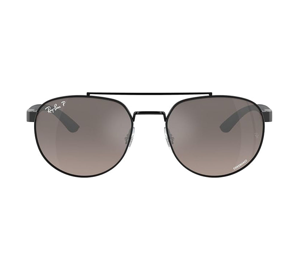 Ray-Ban 0RB3736CH Polarized Sunglasses Black GreyMirrorGrey