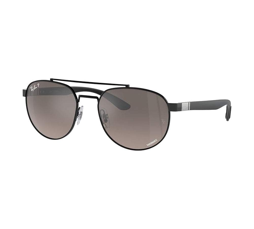 Ray-Ban 0RB3736CH Polarized Sunglasses Black GreyMirrorGrey