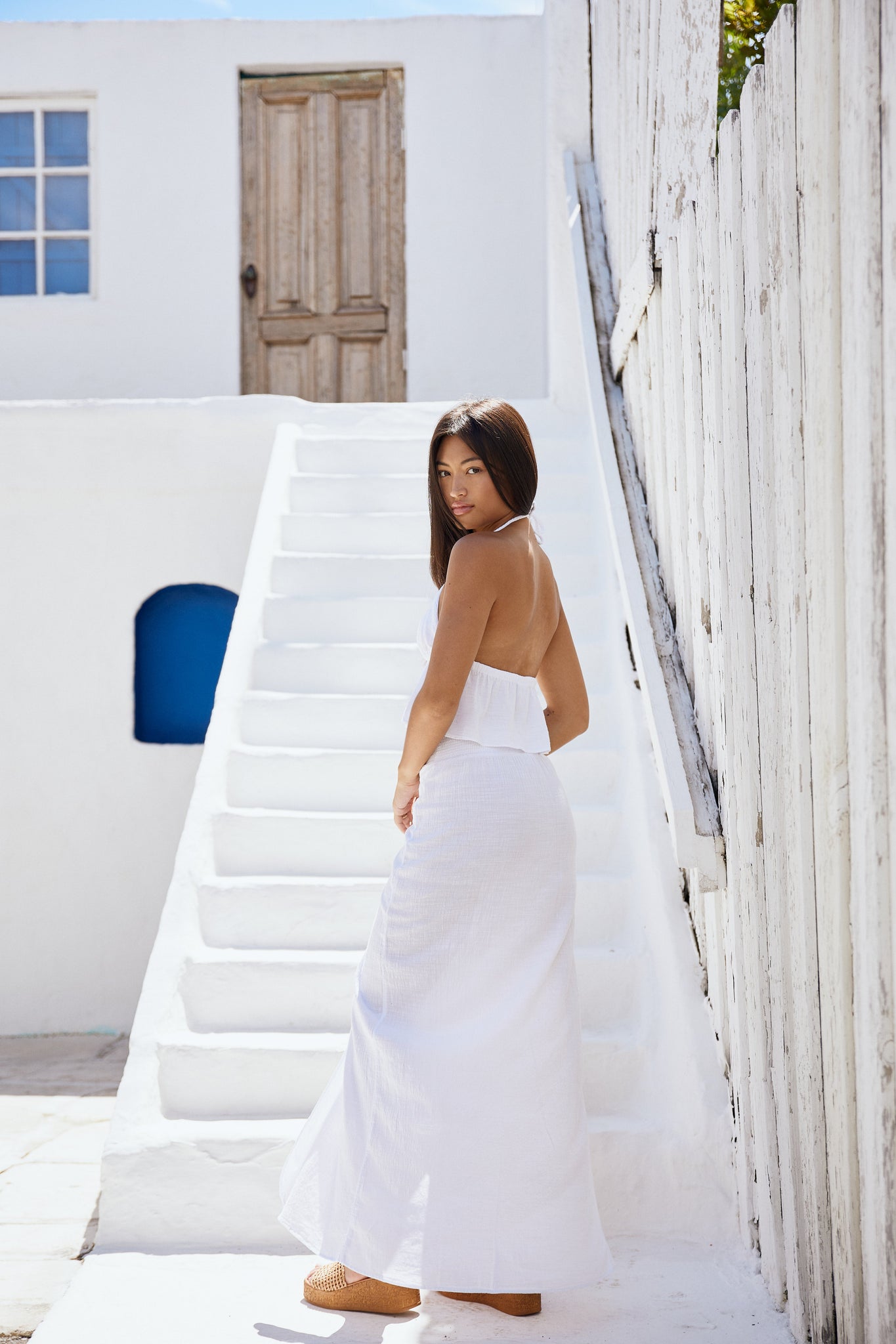 Blanco Triangle Top W Rope Chord  White XL