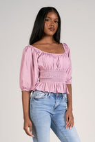 Elan 3 Top Off  Shld Smock Lilac S