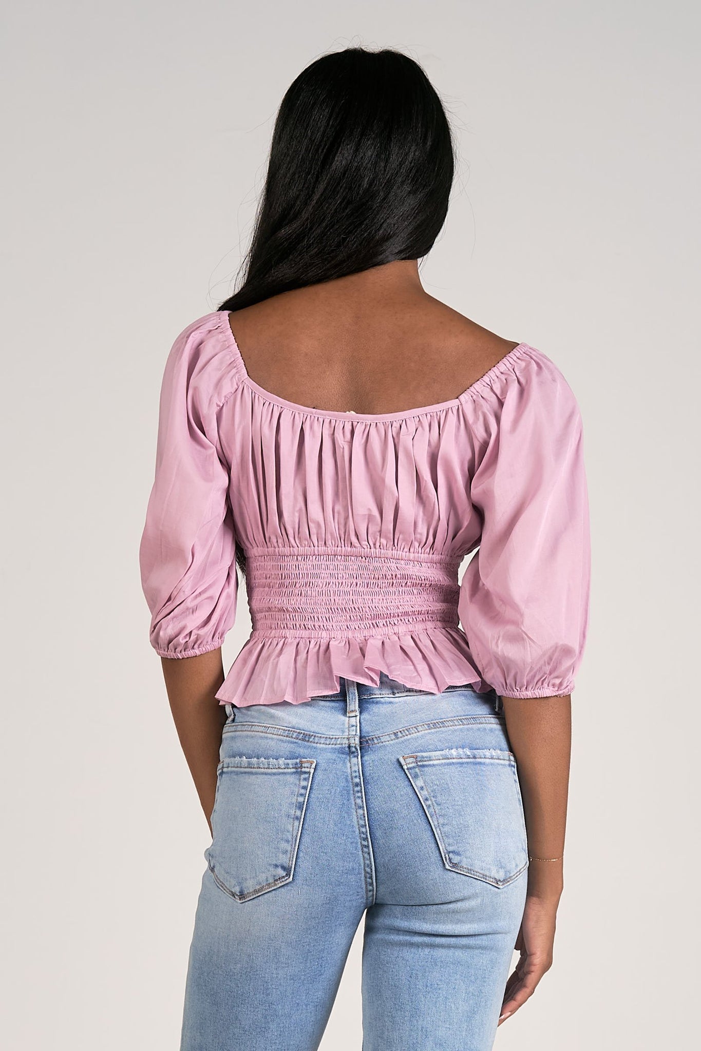 Elan 3 Top Off  Shld Smock Lilac S