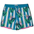 Party Pants Gulf Stripe Sport Short Turquoise XL