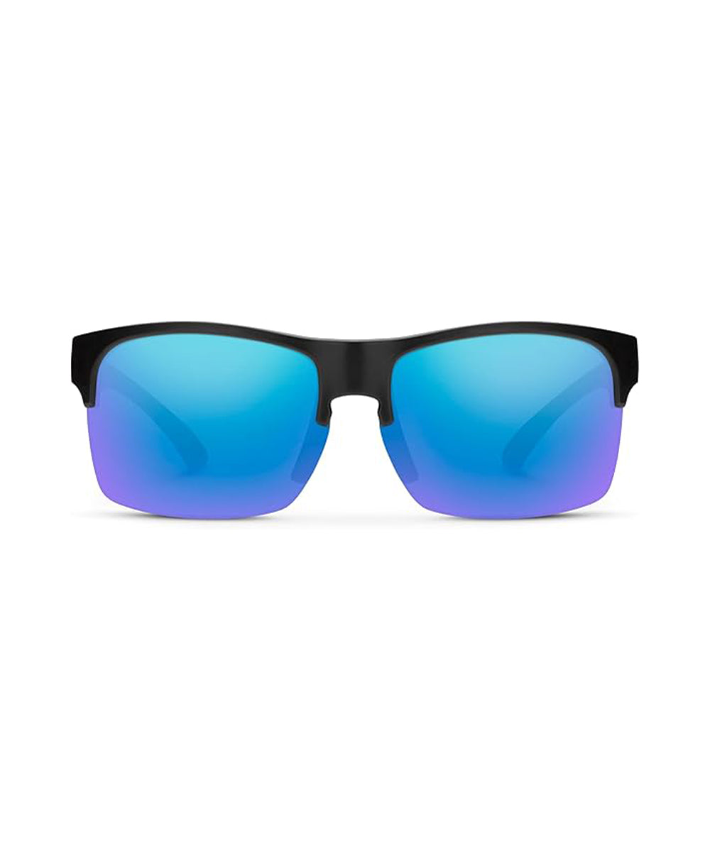 Sun Cloud Rambler Lite Polarized Sunglasses MatteBlack Blue