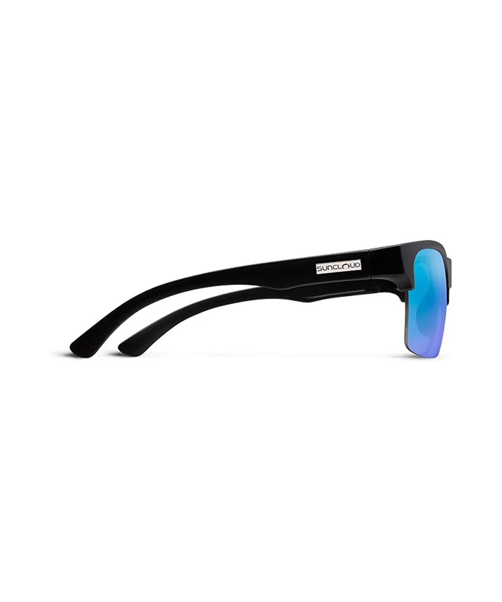 Sun Cloud Rambler Lite Polarized Sunglasses MatteBlack Blue