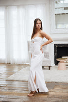 Blanco Twist Front Maxi Dress White S