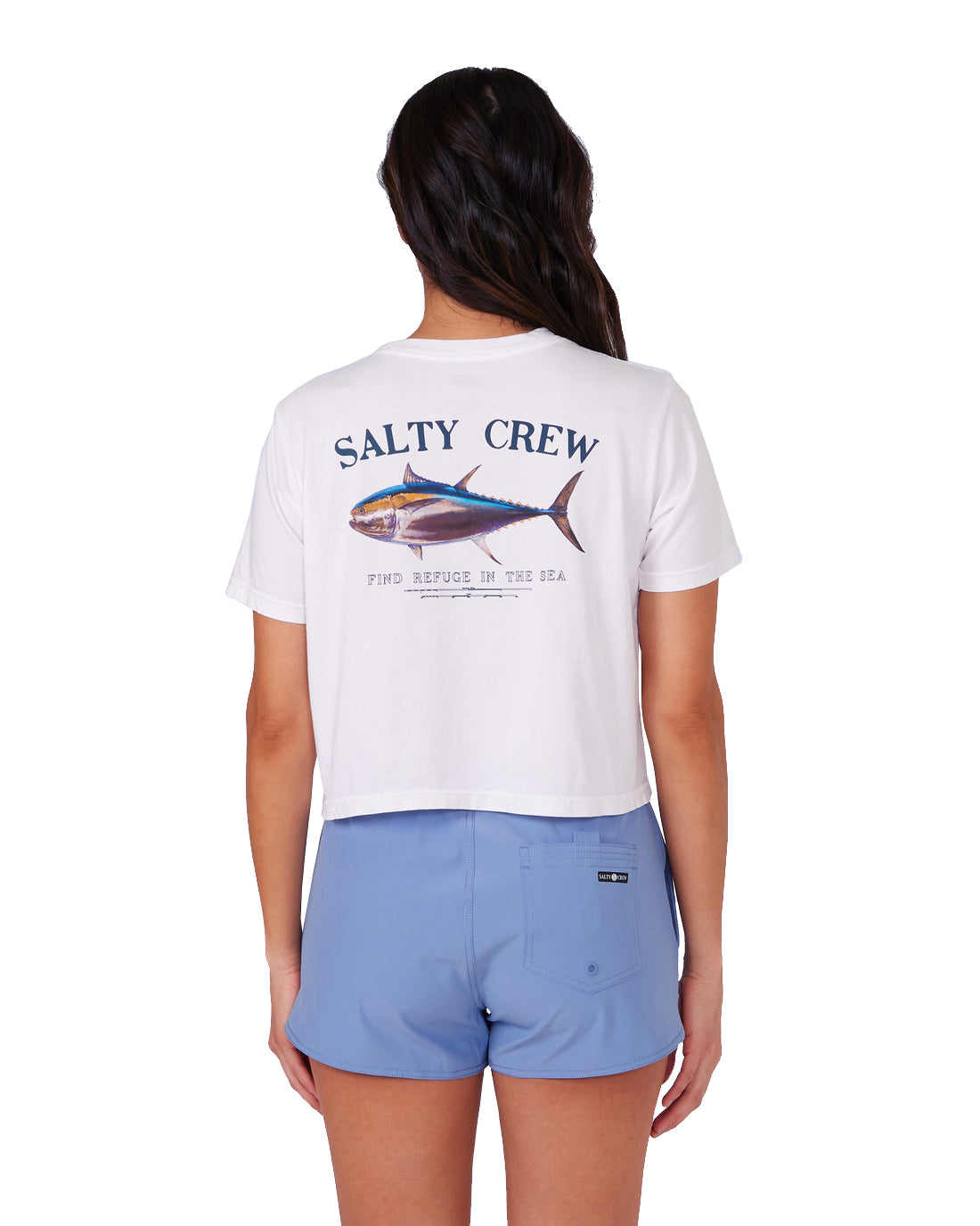 Salty Crew Big Blue Cropped SS Tee