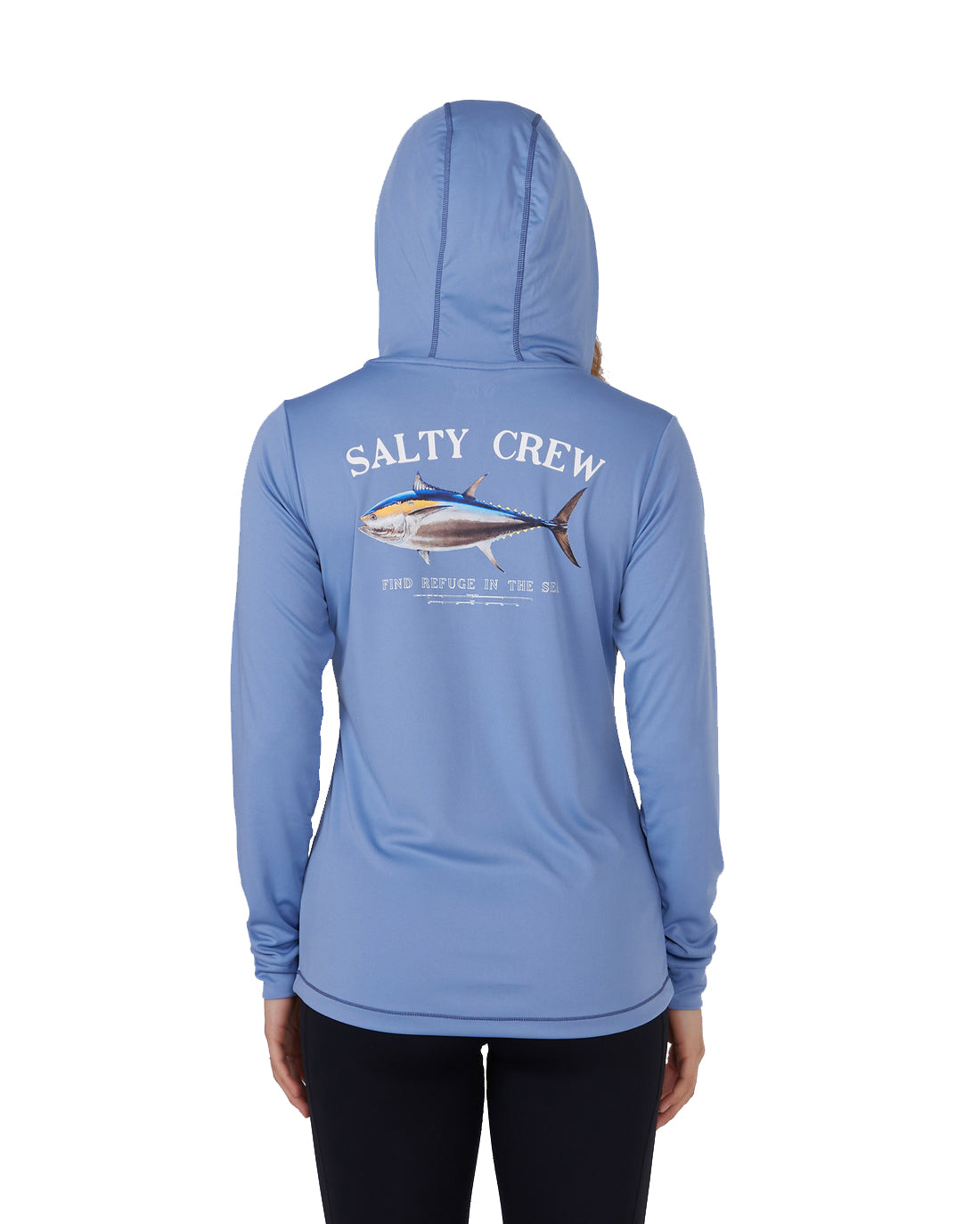 Salty Crew Big Blue Hooded Sunshirt BlueDusk M