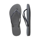 Havaianas Slim Glitter 3 Womens Sandal 3508-Grey-Graphite 7