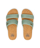 Reef Cushion Vista Hi Womens Sandal Frosty Raffia 10