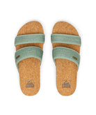 Reef Cushion Vista Hi Womens Sandal Frosty Raffia 8